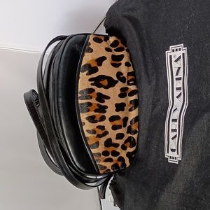 Carey Adina leopard shoulder purse
